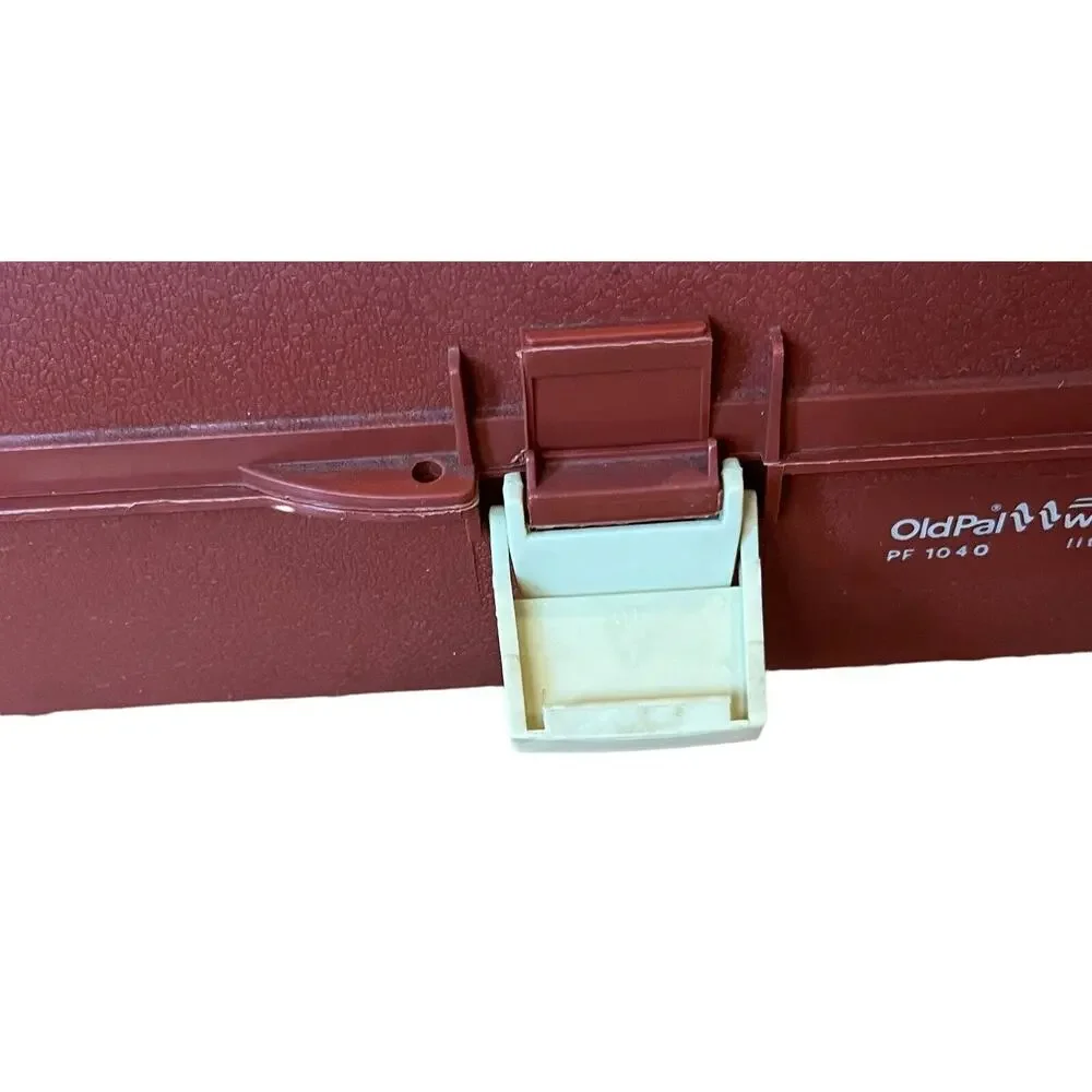 Woodstream Old Pal Tackle Box Vintage PF1040 w/ Folding Tray VTG Copper & Beige